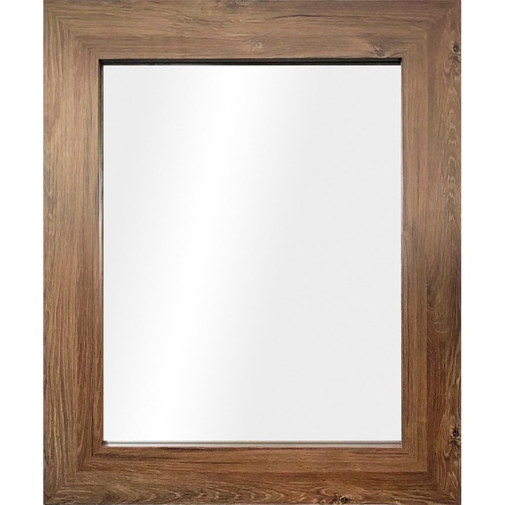 Огледало за антре Styler, кафяво дърво, 60x86см