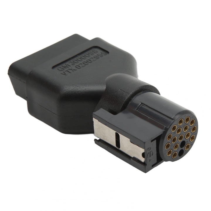 Adaptor conector OBD2 16 pini, rezistent, negru