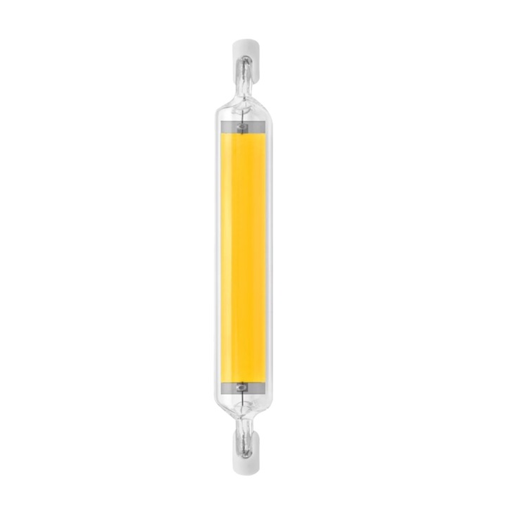 LED крушка R7S COB 20W димируема, 118мм, стъкло, керамична основа