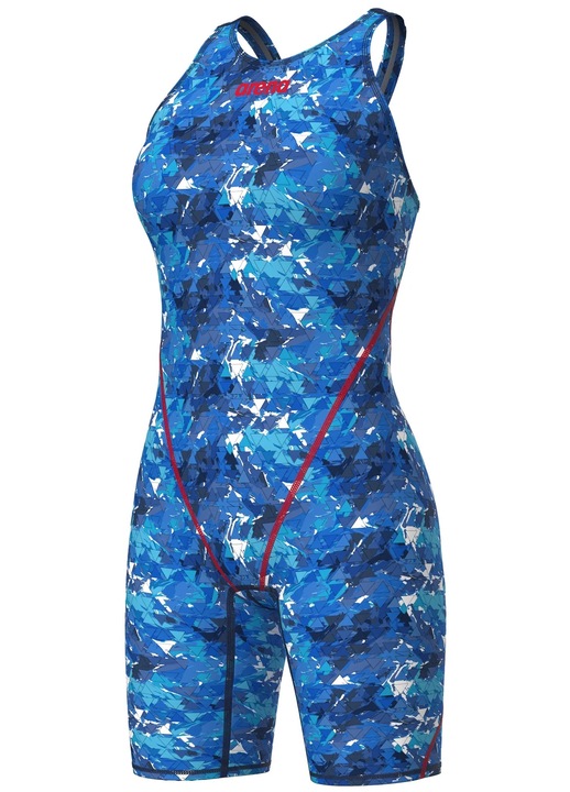 Costum competitie dama Arena Splashy OB Powerskin ST Next - Editie Limitata-Albastru/Alb-32 D