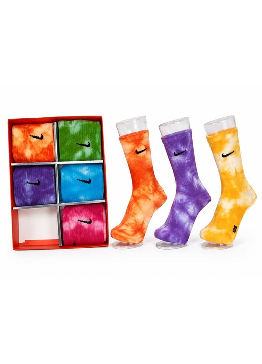 Nike unisex, 6 pár hosszú zokni, fekete, One Size INTL