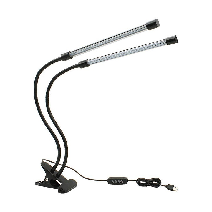 Növénytermesztő lámpa 50W kettős fehér 84 LED 360°-ban állítható