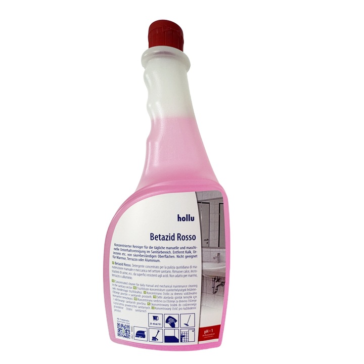 Detergent lichid pentru bai Hollu Betazid Rosso, 1L