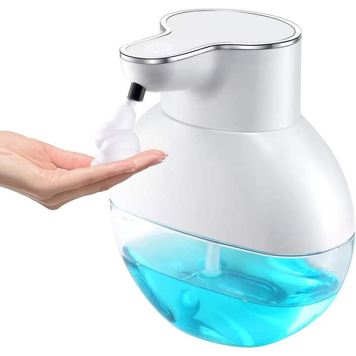 Automatikus habadagoló, érintésmentes, 500ml, vízálló, USB-C töltés