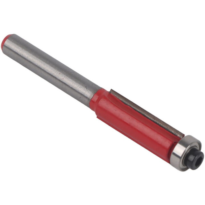 Freza copiator cu rulment, otel si placa carbura, 6x20mm, 8x20mm, 10x25mm, 12x25mm