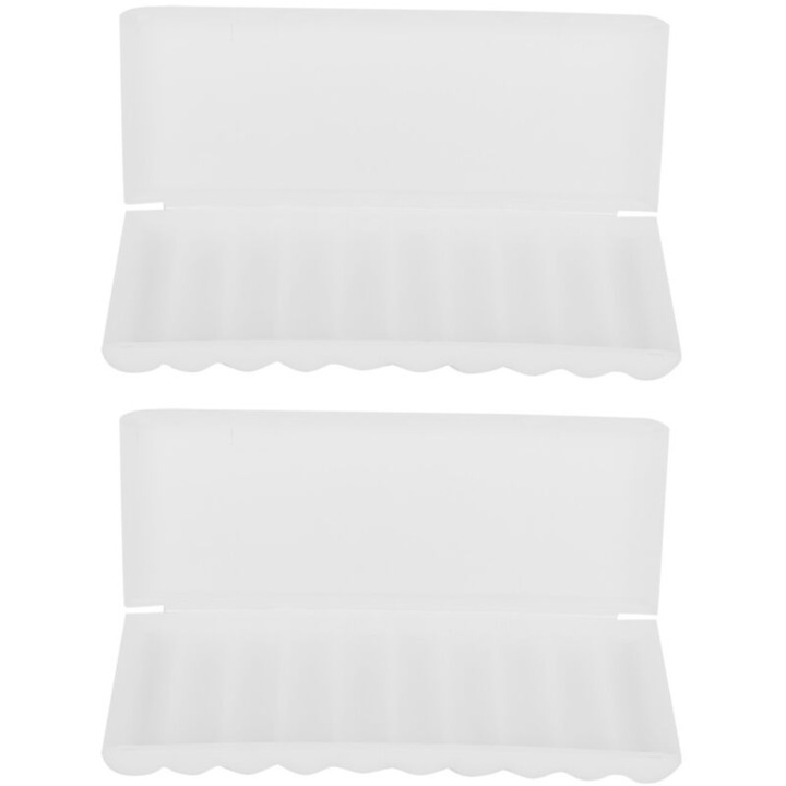 Suport baterii 18650 plastic transparent alb 65xxxmm set 2 bucati