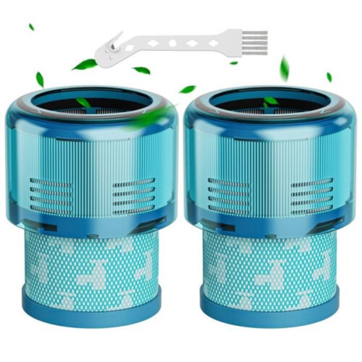 2 db HEPA H13 szűrő és tisztítókefe Dyson Gen5 vezeték nélküli porszívókhoz, fehér, univerzális