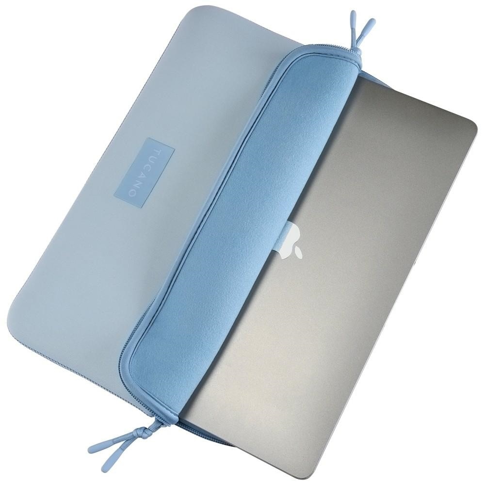 Husa din neopren Tucano One Sleeve compatibila cu Macbook Neo 13 inch, Silver
