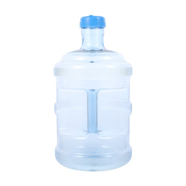 Sticla apa 5L cu capac filetat si maner, material PC, transparent