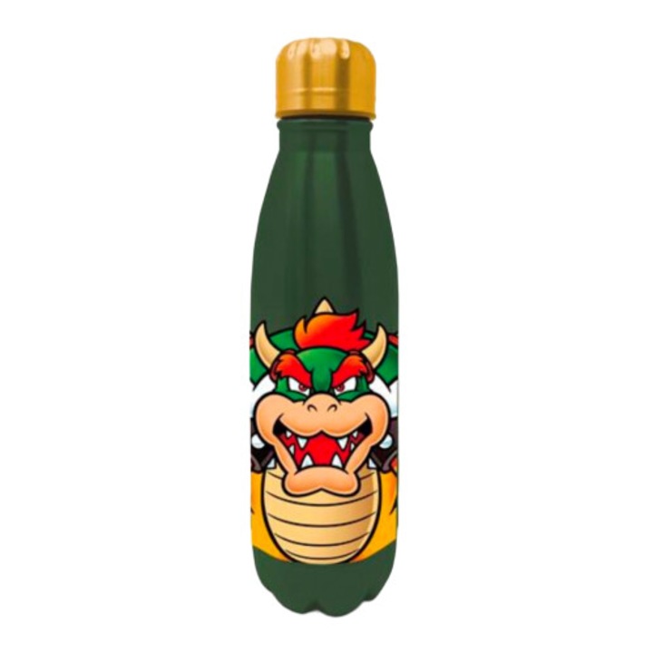 Sticla apa 540ml Bowser Super Mario imprimata capac infiletat