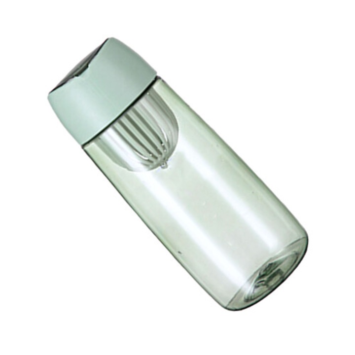 Vizespalack 600ml, műanyag, magas hőmérsékletnek ellenálló, szűrővel, 7.5x19.5cm