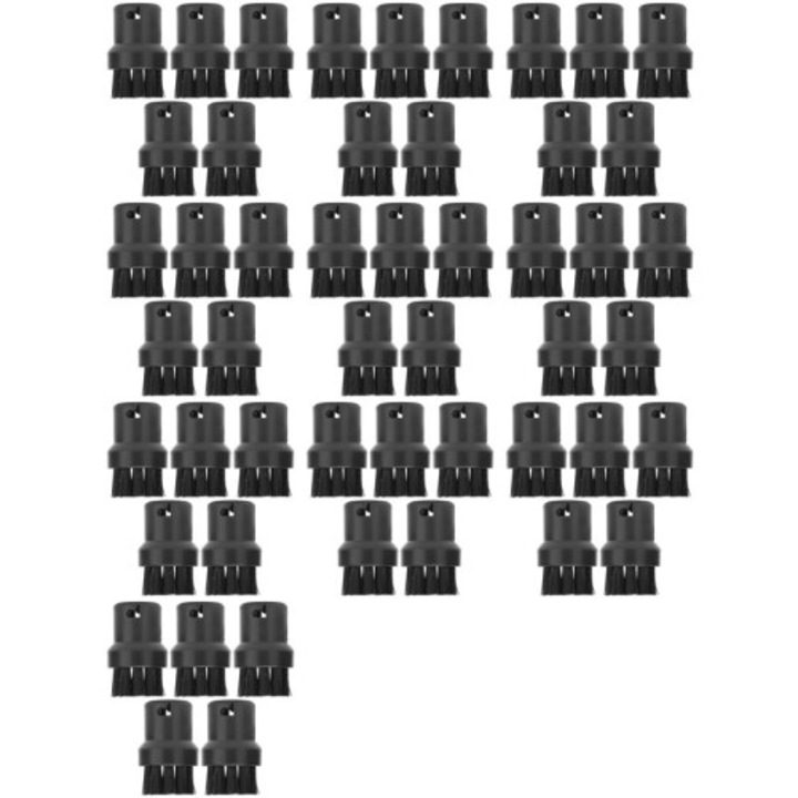 50 darabos tisztítókefe készlet gőztisztítóhoz, nylon műanyag, többszínű