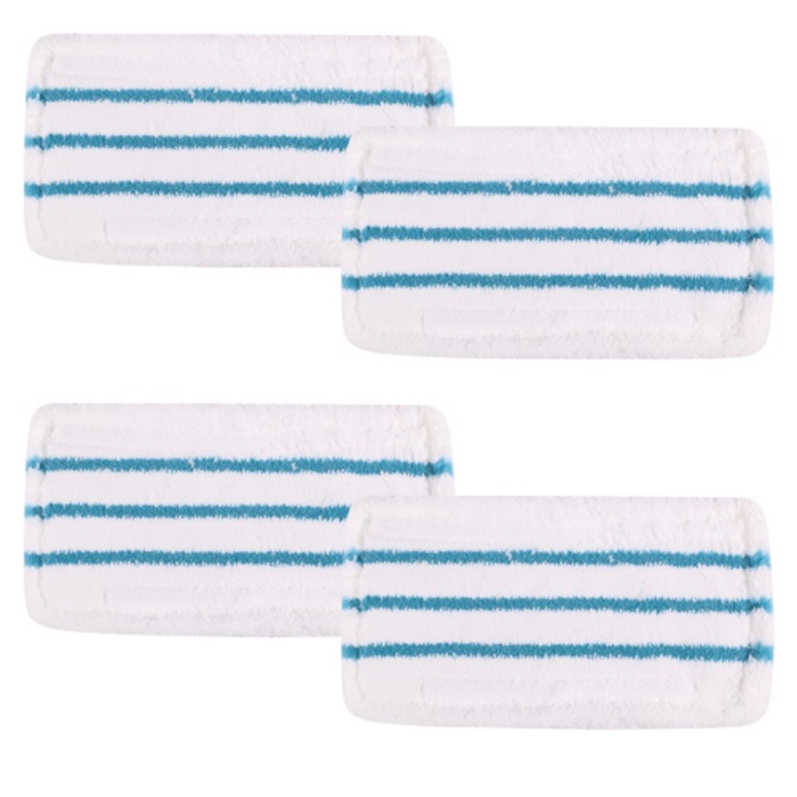 4 db mikroszálas felmosófej gőzmophoz, fehér-kék 30x15.8cm