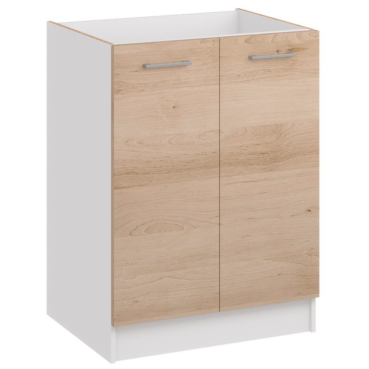 Dulap inferior ROE Furniture Lancelot 60x82x44cm alb cu polita interiora