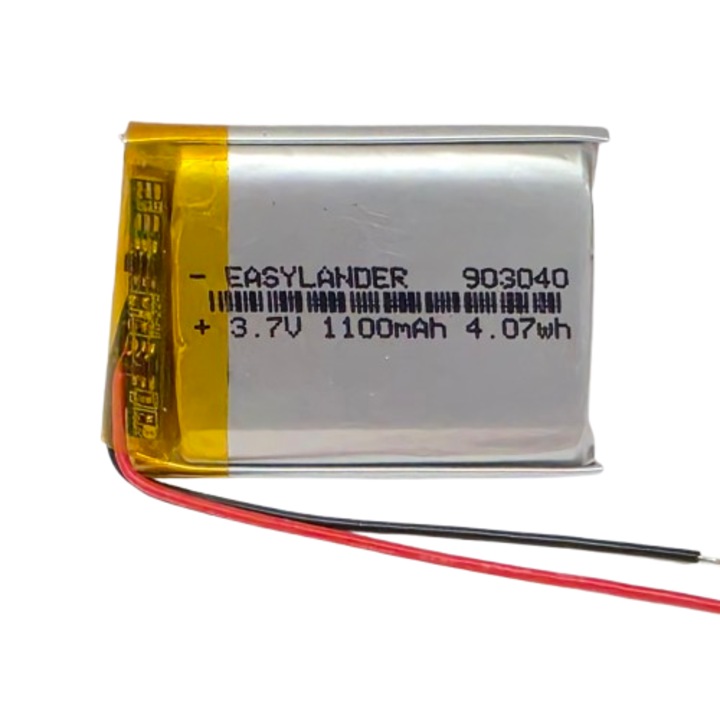 Acumulator 3.7V 1100mAh 903040 Lithium Polymer, 40x30x9mm, Nafpro