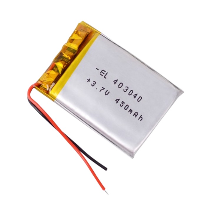 Acumulator Li-Polymer 403040, 3, 7V 450mah, 40x30x4 mm, Nafpro