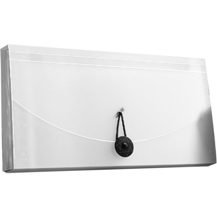 Clasator cu buzunare 13 sectiuni, plastic, etans, 26,3x14cm