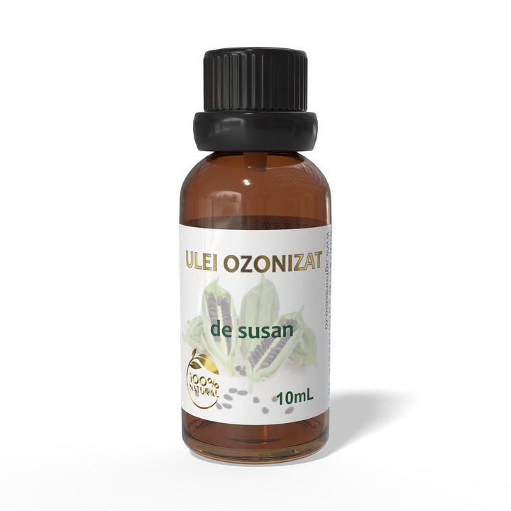 Ulei ozonizat de susan, OzonIQ, 10mL, flacon cu picurator