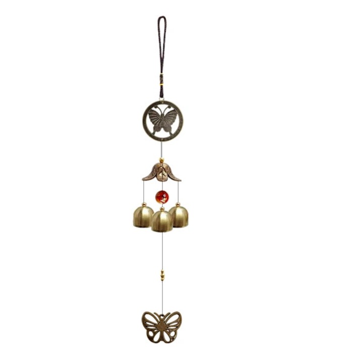 Clopotel vant dragon metalic decorativ 45cm 90g