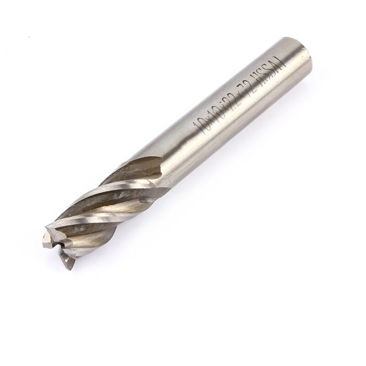 Freza HSS 4-12mm coada dreapta pentru CNC, otel rapid, dimensiuni variate