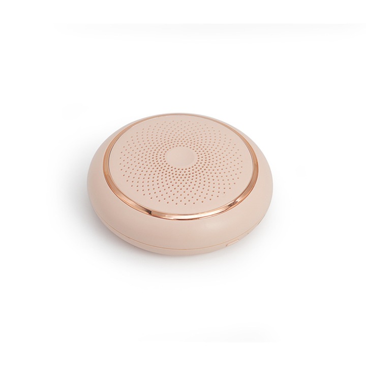 Ózonos légtisztító, Aiorber, szagtalanító hűtőszekrényhez, szekrényhez, WC-hez, USB töltés, ABS, 1200mAh, kompakt, 5W, hordozható újratölthető szagtalanító hűtőszekrényhez, WC-hez, szekrényhez, cipősszekrényhez, Rózsaszín