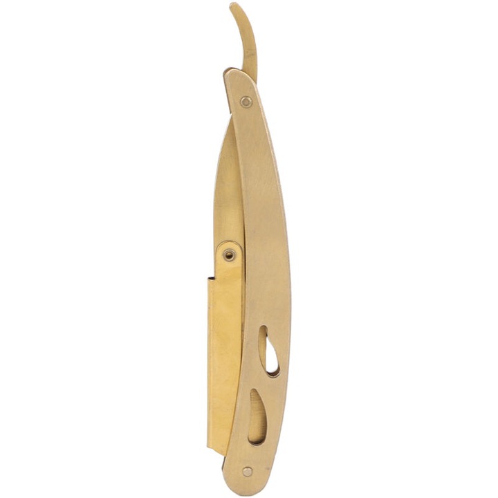 Porte-rasoir pliabil, design ergonomic, rotativ, argintiu, 15x3cm