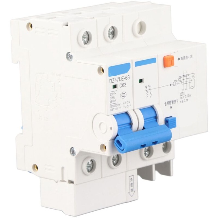 Disjunctor diferential 2P+N 63A 30mA compact 230V