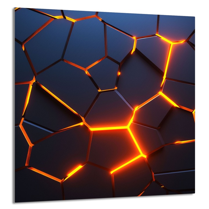 TMK ArtDeko konyhai üvegpanel 60x65cm többszínű tartós