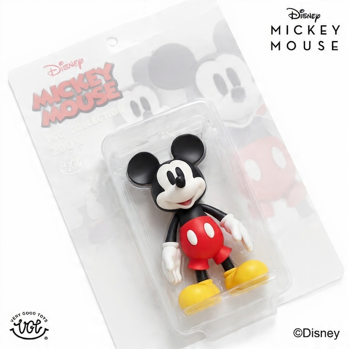 Фигурка Disney Ego Mickey Mouse Original Edition 200% Classic, Very Good Toys, официален лиценз, артикулирана 20 см