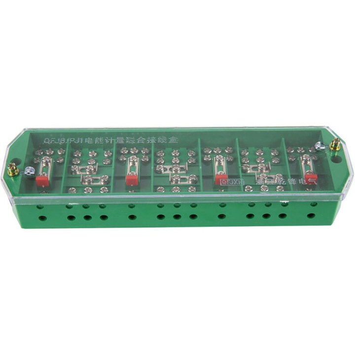 QFJ6 elektromos csatlakozódoboz, zöld, 3x380V/220V, 5A, 20x12x8cm