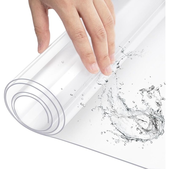 Átlátszó PVC asztalterítő 2mm 90x140cm hőálló 80C