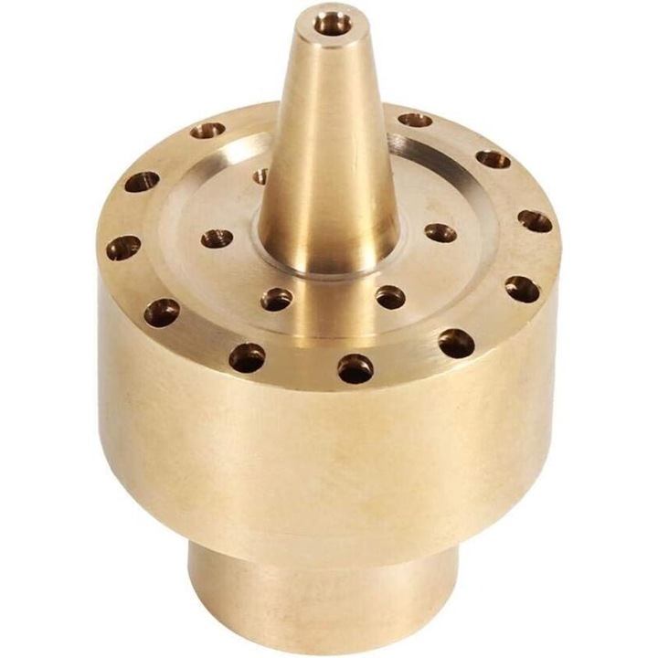 Sárgaréz fúvóka, réteges permetezés, arany, 1/4"