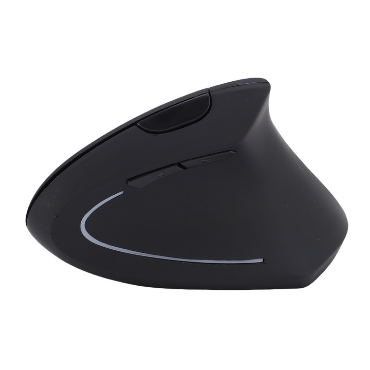 Egér függőleges ergonomikus vezeték nélküli 2.4G USB 800-1600DPI fekete