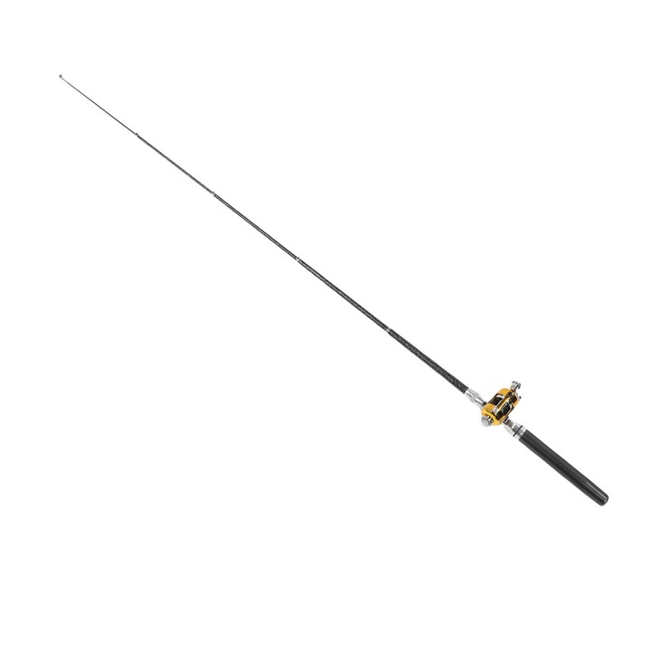 Hordozható horgászbot, 95x2.1cm, fekete, komplett szett