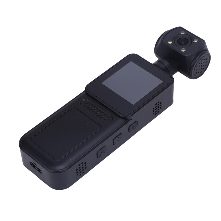 Sport videokamera 4K WiFi 135 fokos nagylátószögű lencse 180 fokban forgatható lencse LED 40MP 1.3 hüvelykes kijelző 1000mAh