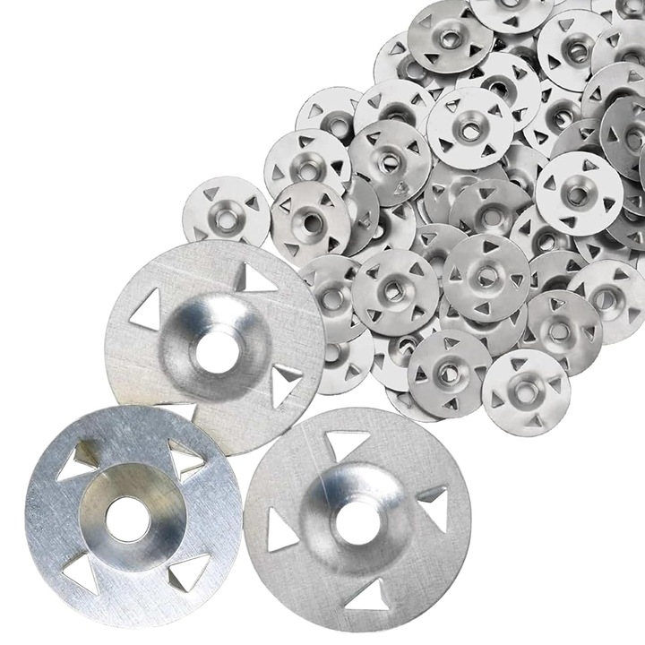 Pachet de 200 de saibe cu 4 dinti - Diametru de fixare din otel galvanizat - Pentru gips-carton - Izolatie extrudata - Panouri posterioare