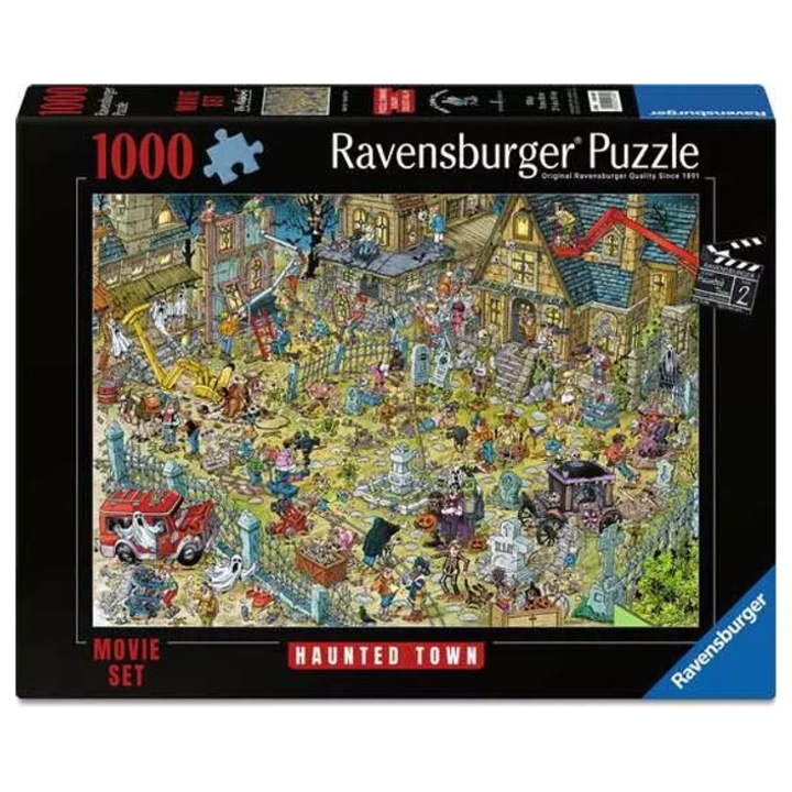 Puzzle Ravensburger 1000 piese - Ray Nicholson - Oraș Bântuit (12001895)