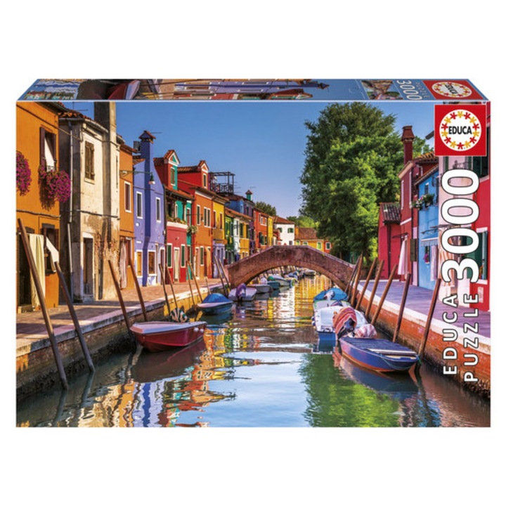 Educa 3000 db-os puzzle - Burano, Italy (20577)