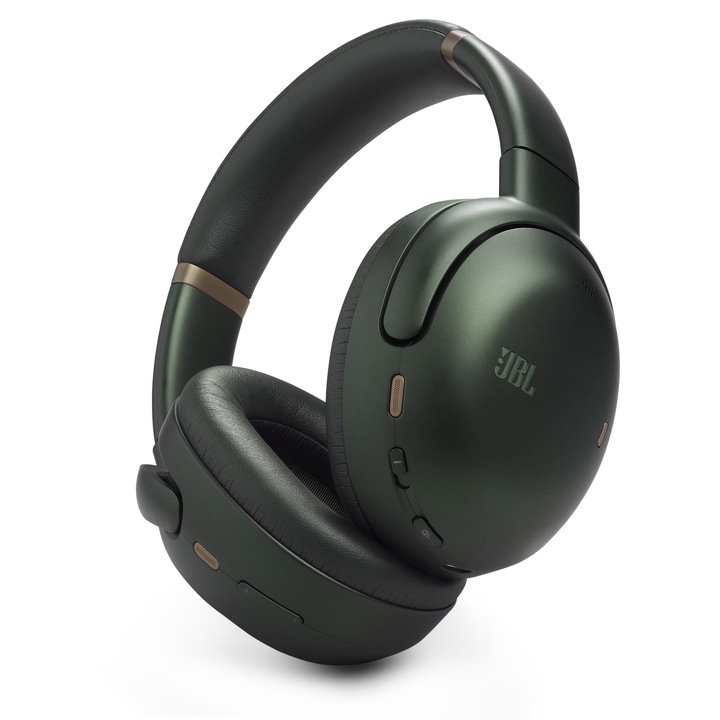 JBL Tour One M3 Over-Ear fejhallgató, vezeték nélküli, Bluetooth, ANC, Hi-Res, Multipoint, Spatial 360 Sound, 70 óra üzemidő, zöld