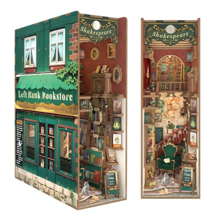 Tonecheer - Left Bank Bookstore DIY Könyvtámasz (TQ140)