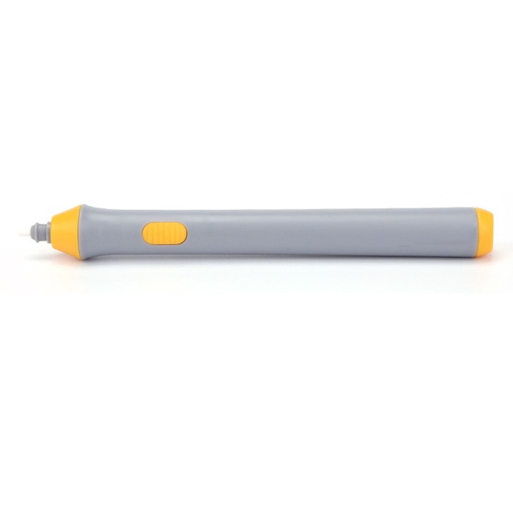 Radiera electrica rotativa, gri, 2xAAA, plastic, pentru desen si schite