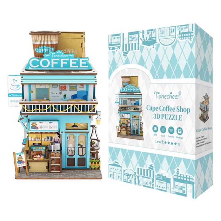 Tonecheer - Cape Coffee Shop DIY miniatűr házikó (TQ181)
