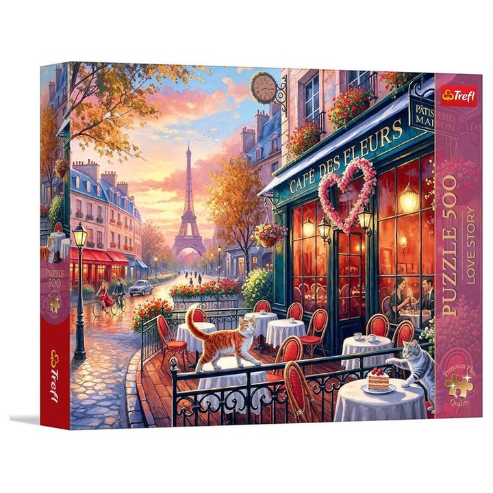Trefl 500 db-os Premium Plus puzzle - Love in Paris (37621)