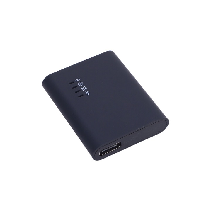 Microfon Lavalier Wireless cu Reducere Zgomot, 17H Autonomie, Negru, 4x3.3x1.5cm