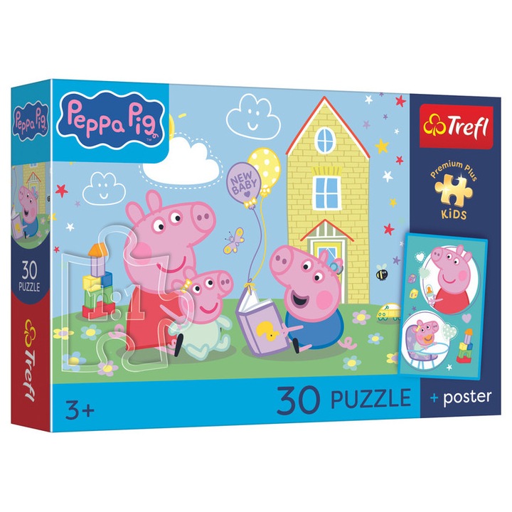 Puzzle Trefl 30 piese Premium Plus Kids - Peppa Pig (18345)