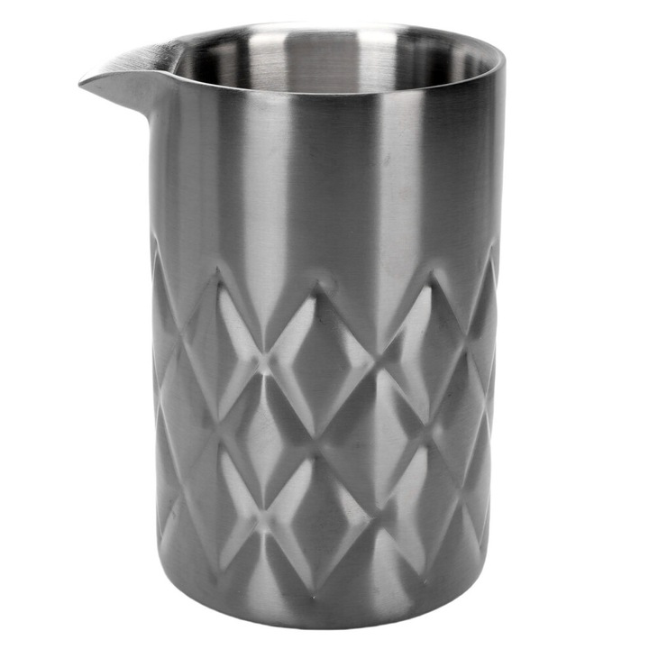 Pahar de amestecat cocktail 540ml inox dublu perete negru 8.2x13.5cm