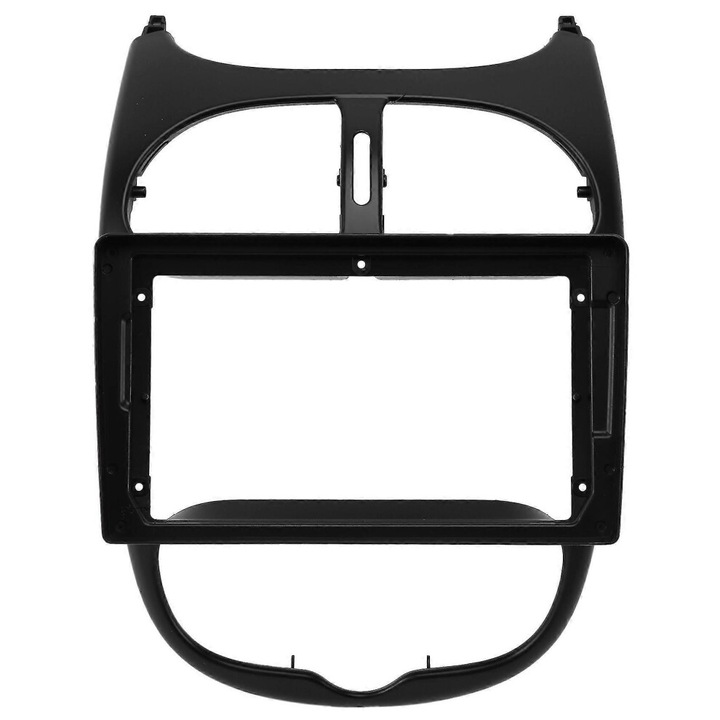 Panou radio 2DIN, cadru bord, negru, 9 inch, Peugeot 206 2004-2008