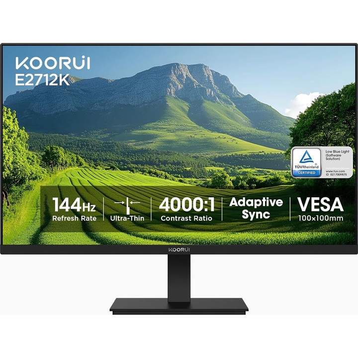 Монитор KOORUI E2712K, 27", IPS, 1920x1080, VGA, 1 x HDMI 1.4, 1 x Audio Out