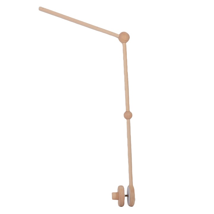 Brat mobil bebelusi din lemn fag, 31.6x68x8.7cm, antiderapant, universal
