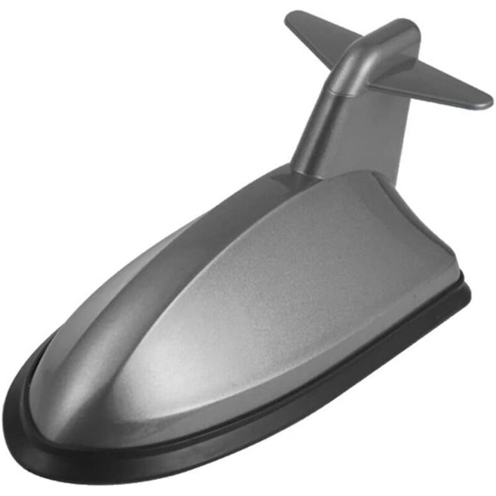 Antena auto, model aripa rechin, rezistenta, gri, 16.5x7.8x7.8cm